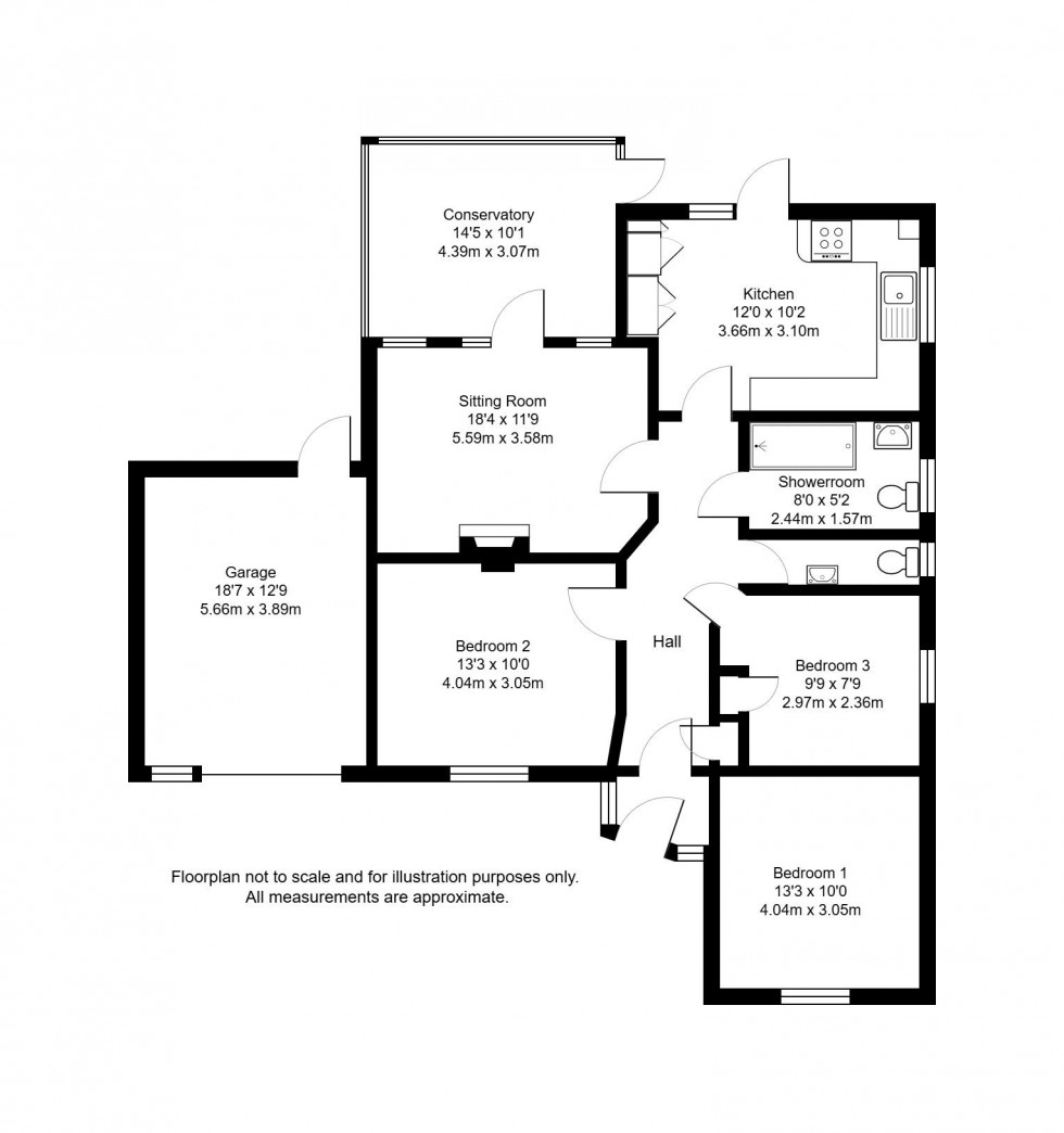 Floorplan for Orchard Drive, Tonbridge