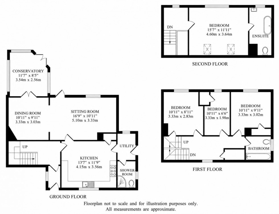 Floorplan for Chaucer Gardens, Tonbridge