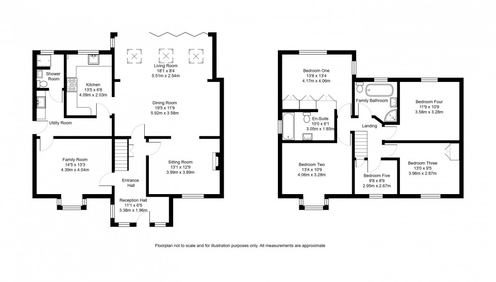 Floorplan for Hadlow Road, Tonbridge