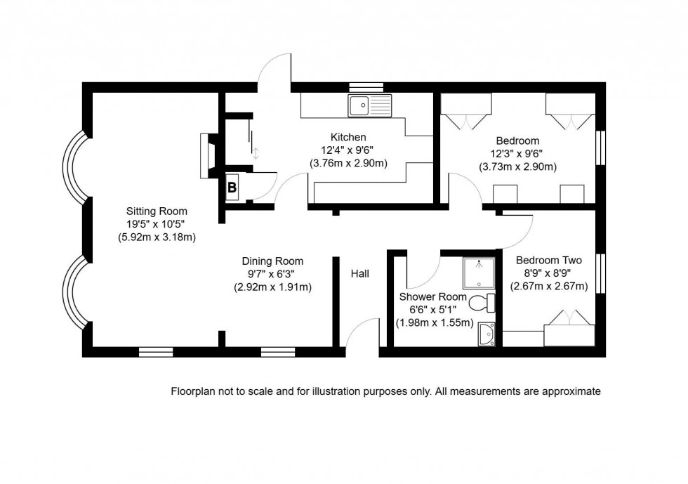 Floorplan for Shipbourne Road, Tonbridge