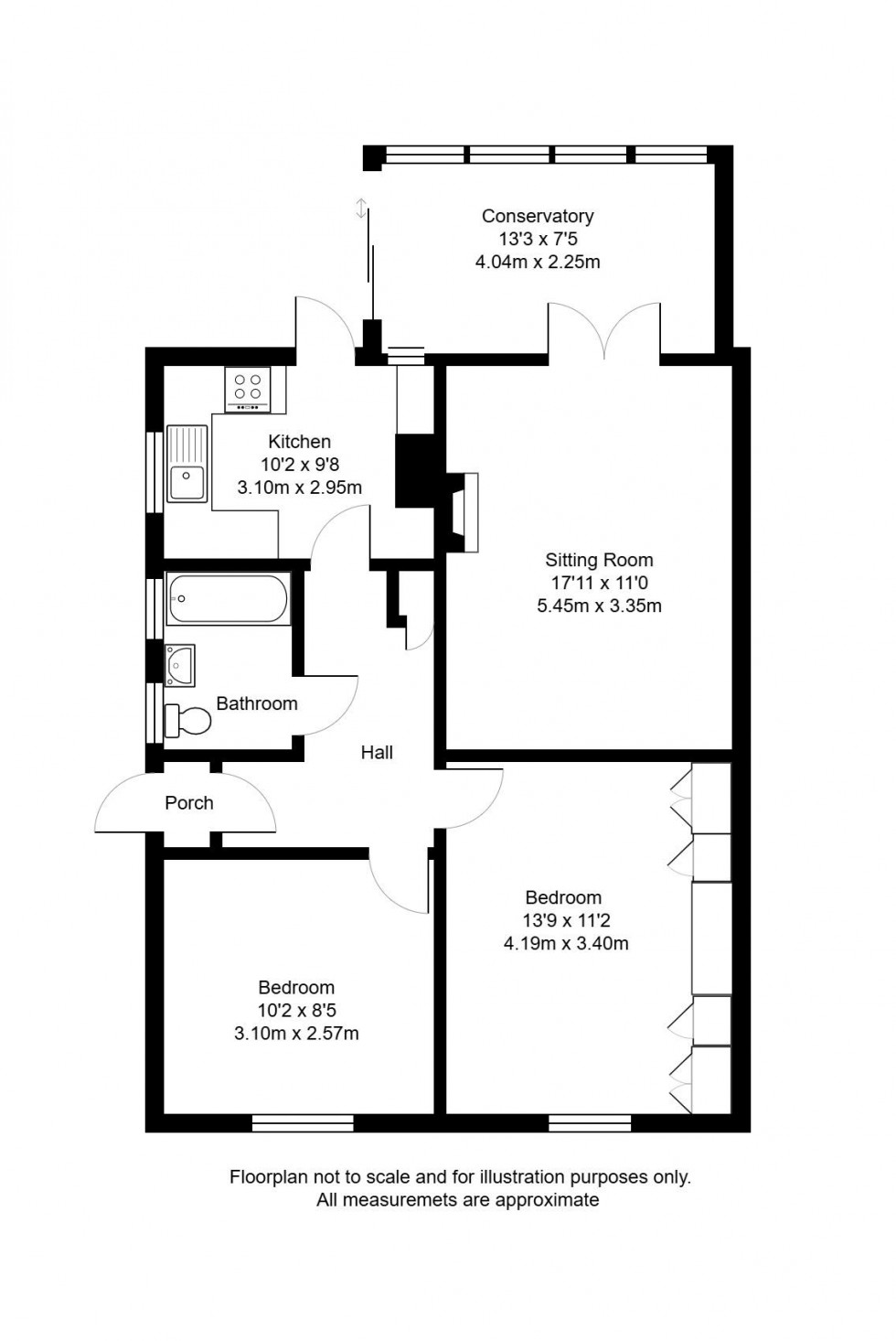 Floorplan for Cherry Grove, Tonbridge