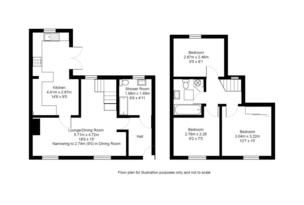Floorplan for Shipbourne Road, Tonbridge