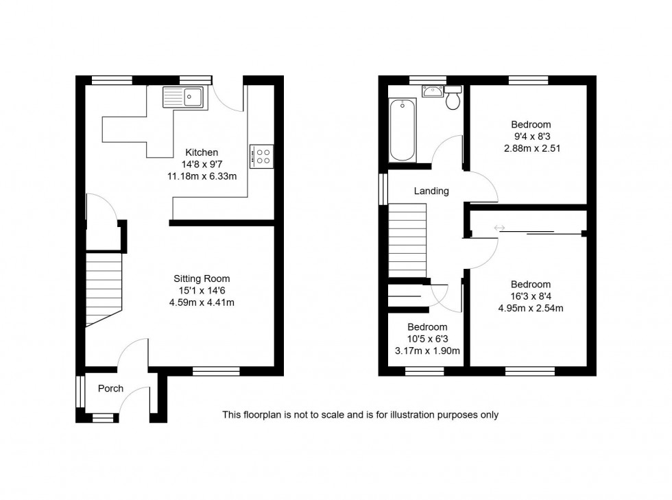 Floorplan for Cherwell Close, Tonbridge